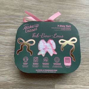 MakeUp Eraser Fab-Bow-Lous 7-Day Set - Pink and White
